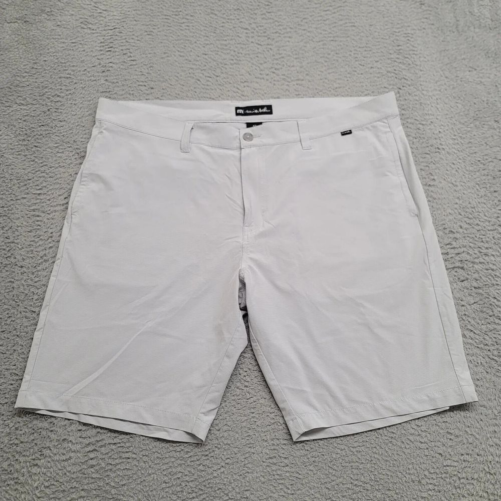 Travis‎ Mathew Shorts Mens 42 Gray Golf Chino Lightweight Breathable Casual Flat